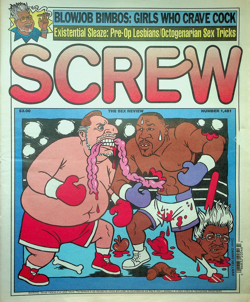Screw Newspaper  Cover Art: Mike Tyson  / Girls Who Crave Cock  #1481   July 21,  1997    010626lmp2