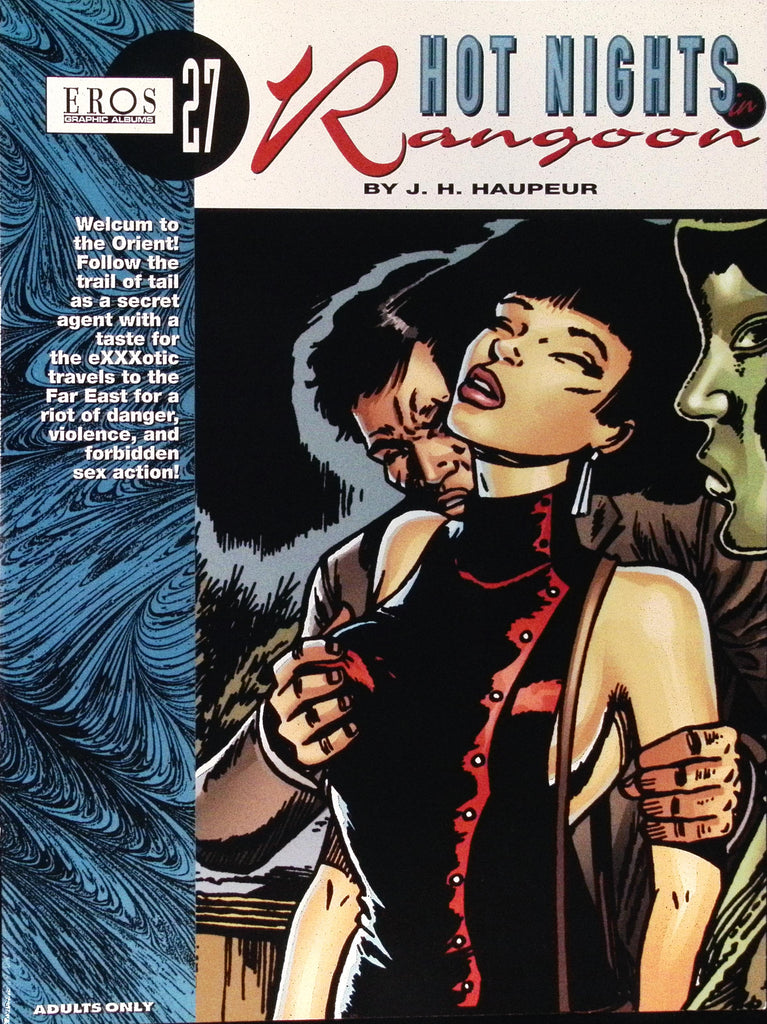 Hot Nights in Rangoon by JH Haupeur 27 First Eros Edition January 1997 Illustrated Eros Graphic Novel Book 101226AMP