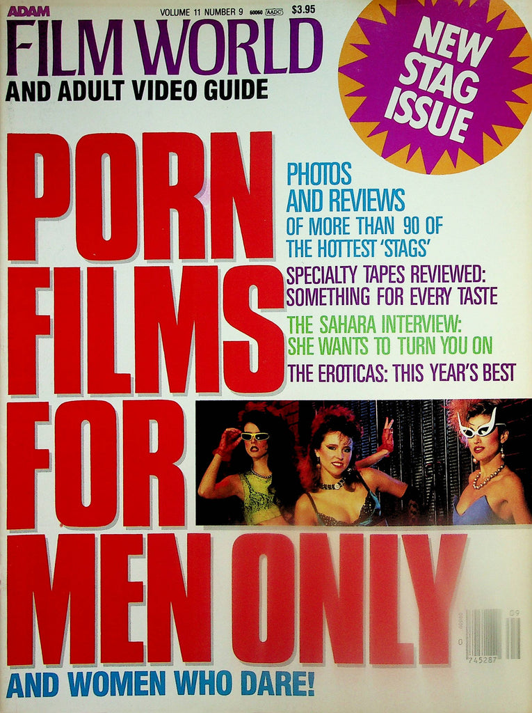 Adam Film World Magazine  Porn Films For Men Only -  Amber Lynn, The Sahara Interview  vol.11 #9 1987   071425lm-p