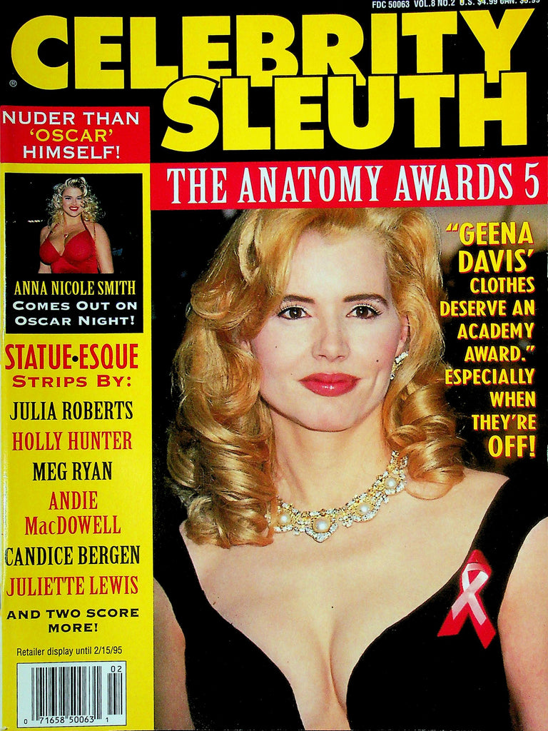 Celebrity Sleuth Magazine Geena Davis & Anna Nicole Smith Vol.8 No.2 031425RP