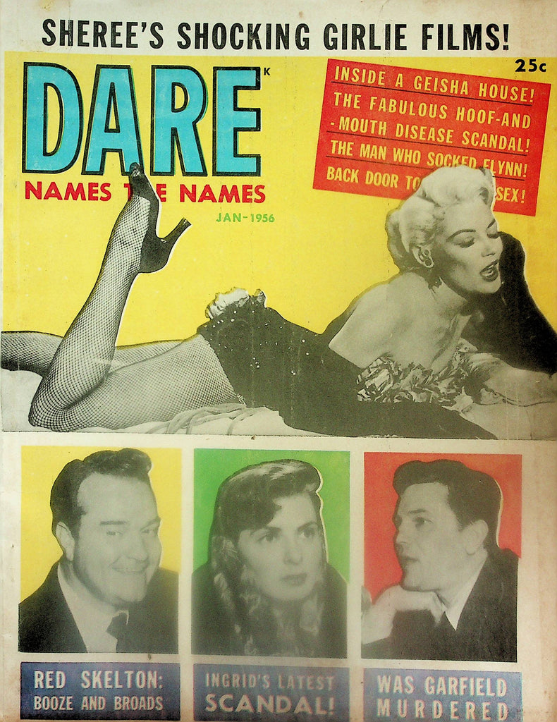 Dare Magazine  Inside A Geisha House, Ingrid Bergman, Red Skelton  January 1956    101825lm-p