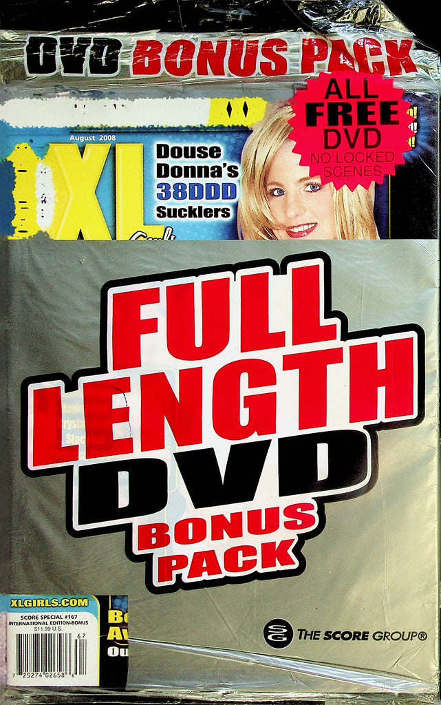 Voluptuous XL Girls Magazine  Donna's 38DDD Sucklers   w/DVD  August 2008  new/sealed   021324lm-p
