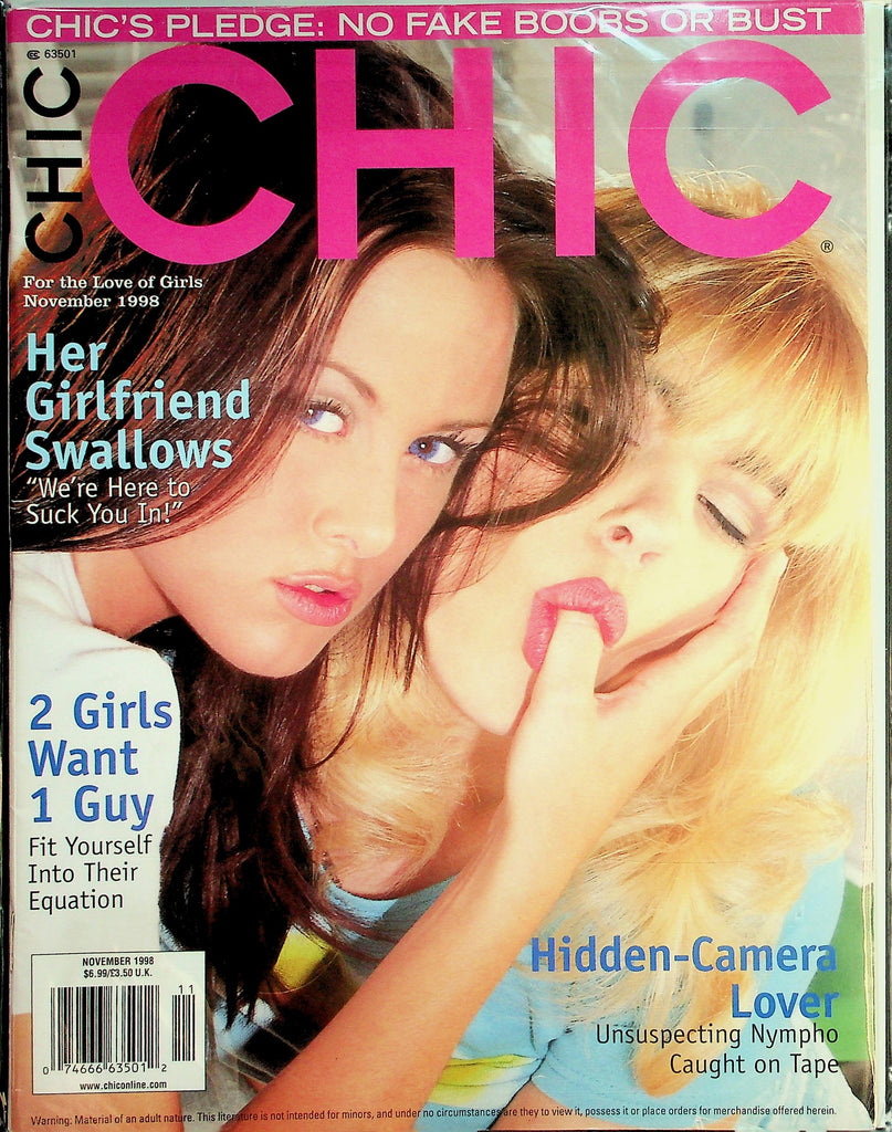 Chic Magazine  Her Girlfriend Swallows / 2 Girls Want 1 Guy  November 1998    020926lmp