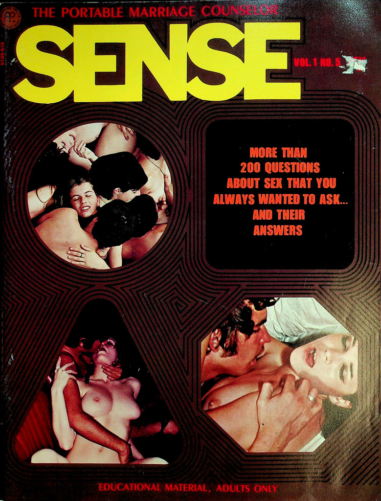 Sense Magazine   Questions About Sex You Always Wanted To Ask & Their Answers   vol.1 #5 1971   061326lmp-GSC