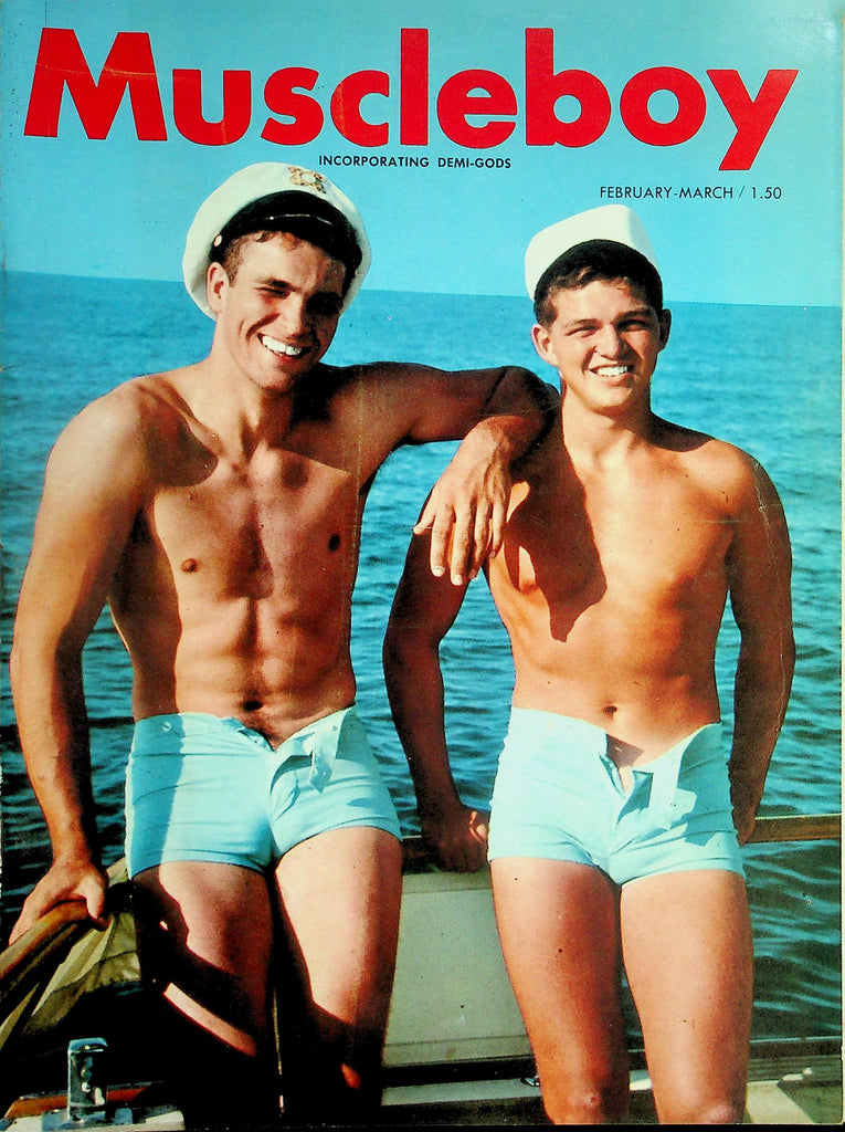 Muscleboy Men's Gay Interest 18+ Magazine  Sexy Muscle Models - Cover Guys George Roth And Keith  February 1964   102226lmp-GSC