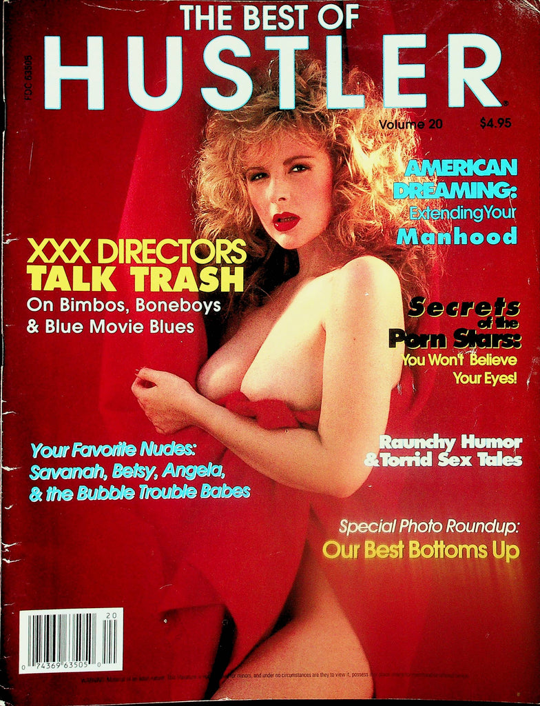 The Best Of Hustler Magazine  Cover / Centerfold Girl Betsy - Candy In Bed  vol.20 1990  Collector Edition  082825lm-p
