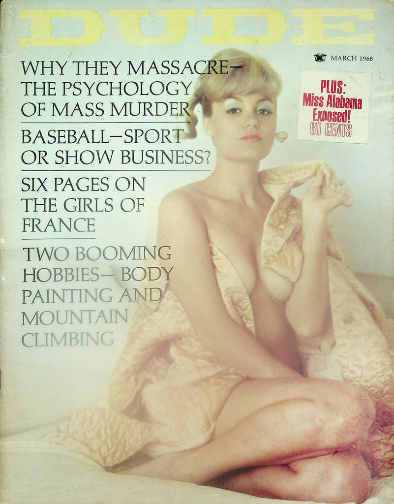 Dude Vintage Magazine  The Girls Of France / Cathy Crowfoot   March 1968    101425lm-p