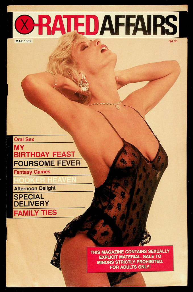 X Rated Affairs Adult Magazine May 1985 My Birthday Feast & More 082126hrp-8