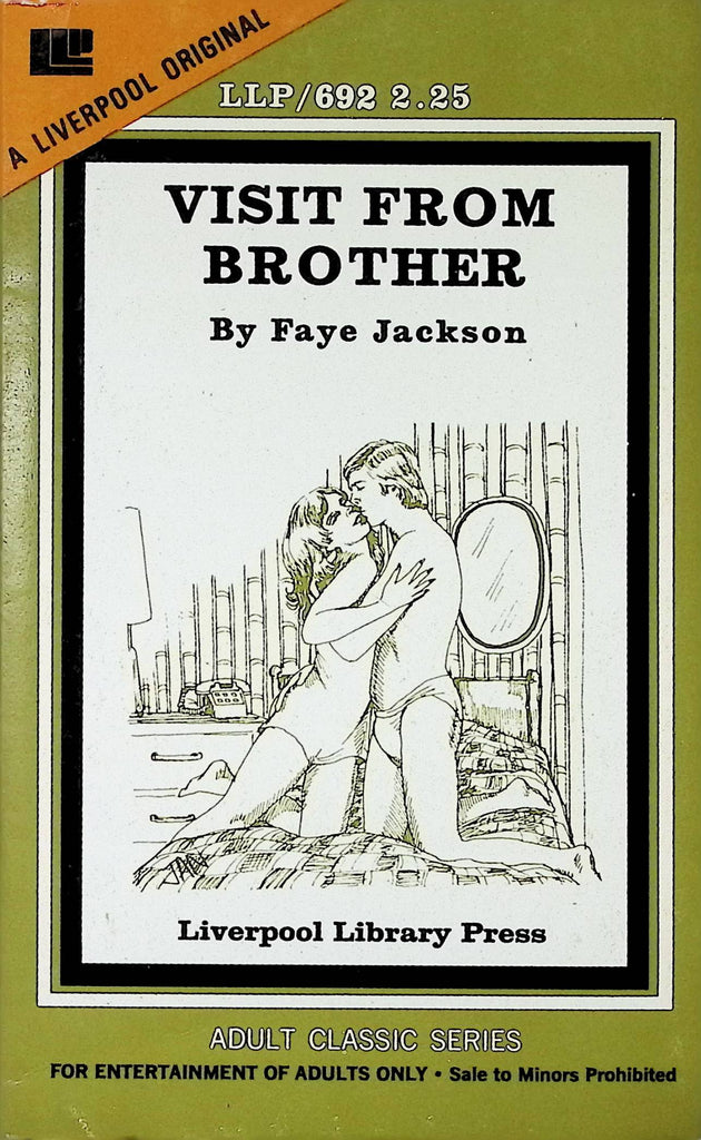 Visit From Brother by Faye Jackson LLP692 1977 Liverpool Library Adult Paperback Novel-082124AMP