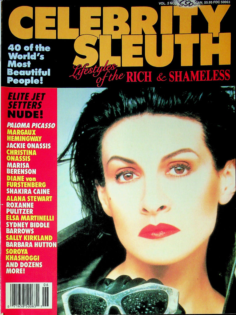 Celebrity Sleuth Magazine Lifestyles Of The Rich & Shameless Vol.2 No.6 061225RP-