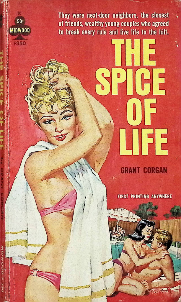 The Spice of Life by Grant Corgan First Printing Midwood F350 1964 Adult Erotic Paperback Novel-061324AMP