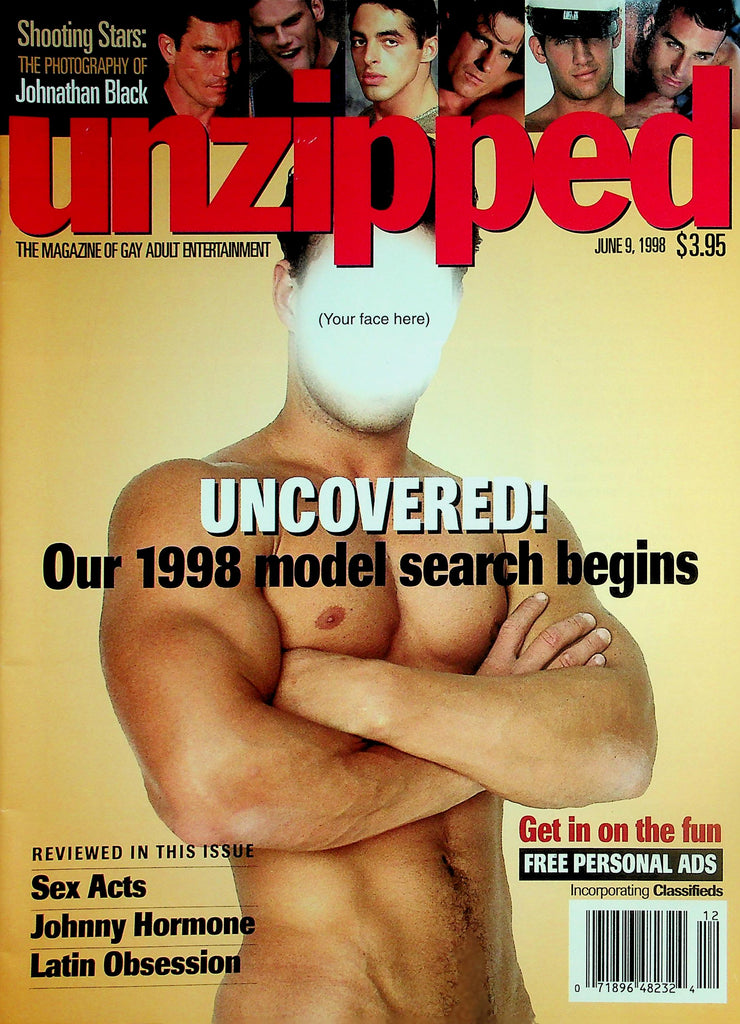 Unzipped Gay Magazine  Uncovered! Our 1998 Model Search Begins   June 9, 1998    050326lmp