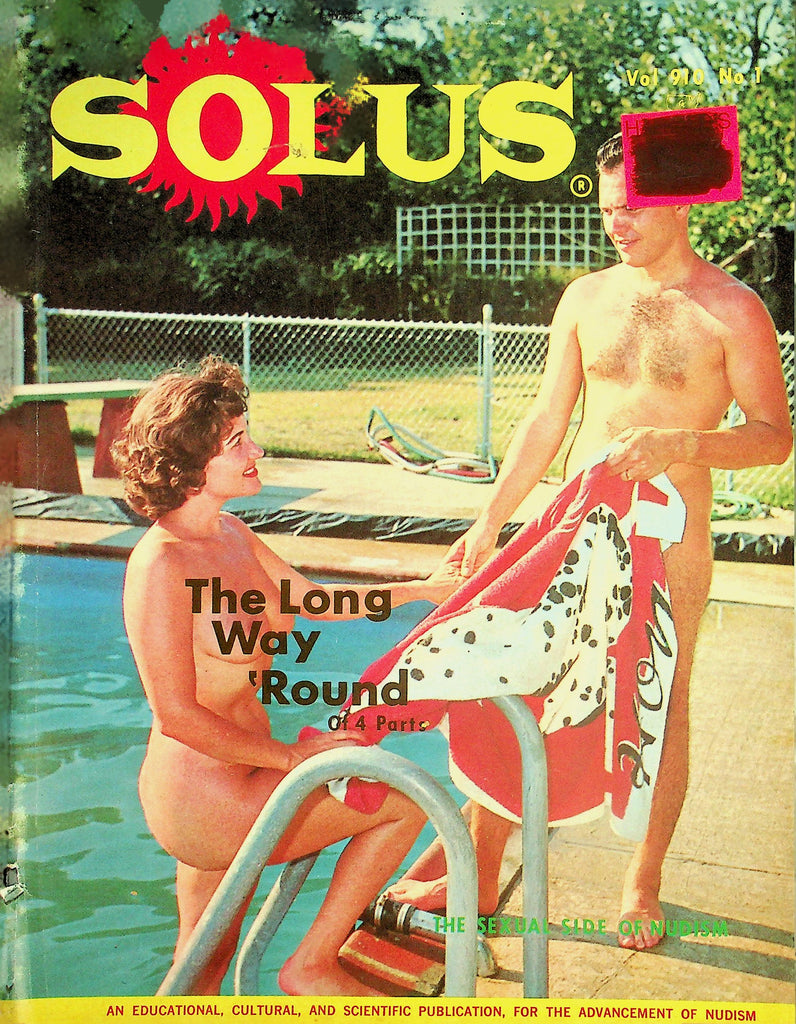 Solus Nudist Magazine  The Long Way 'Round  / The Sexual Side Of Nudism  vol.910 #1 1960's   050726lmp