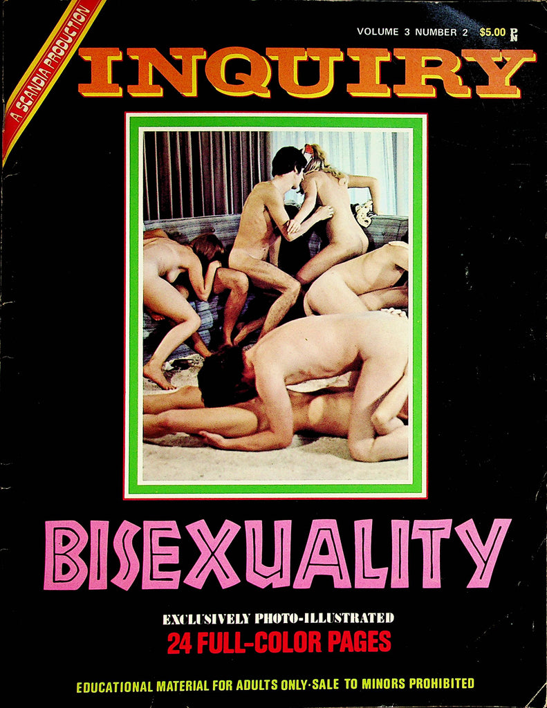 Inquiry Vintage Magazine  Bisexuality  vol.3 #2  1973     042823lm-p