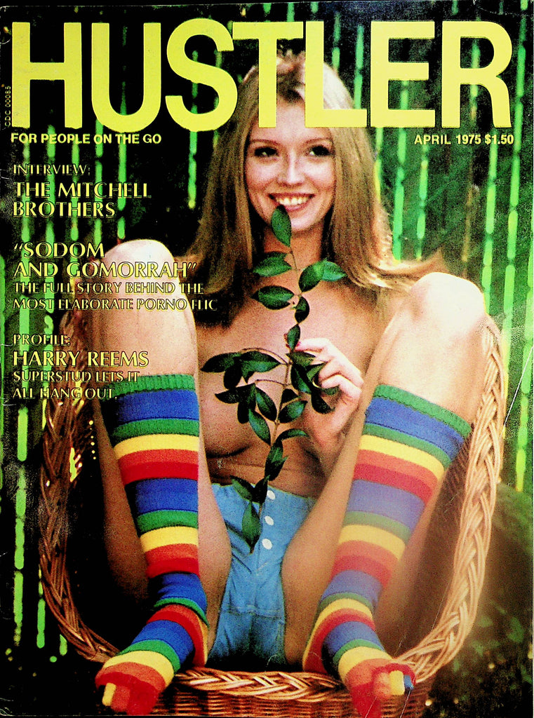 Hustler Magazine  Harry Reems Superstud  /  Centerfold Girl Lolita / The Mitchell Brothers  April 1975     121124lm-p