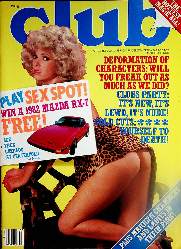 Club Magazine   Lewd, Nude Club Party / Marilyn Chambers   March 1982     031224lm-p
