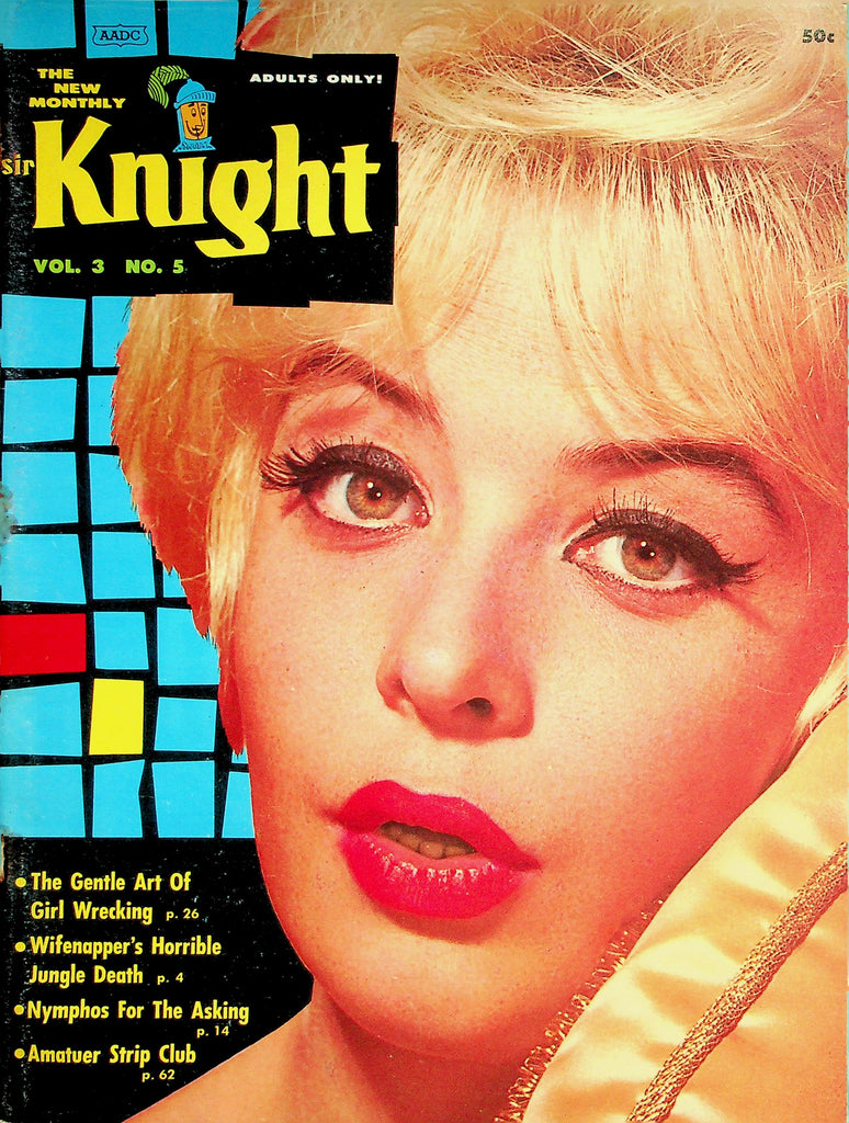 Sir Knight Magazine  Covergirl Sandra Lind / June Wilkinson  vol.3 #5  May 1962   040326lmp