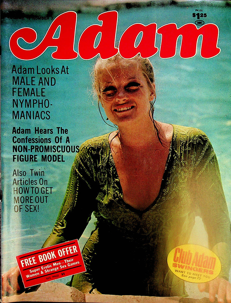 Adam Magazine   Cover Girl Linda Anton / Centerfold Girl Vesla Conway vol.19 #3  1975  042624lm-p2