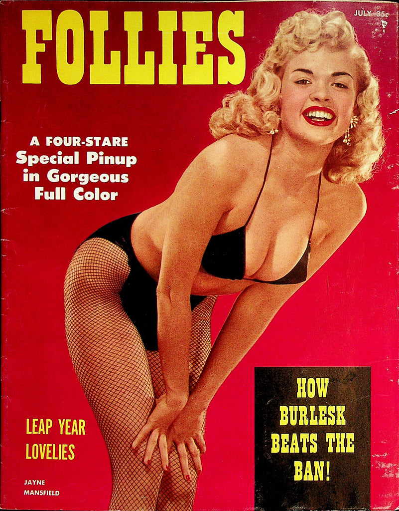 Follies Vintage Magazine  Covergirl Jayne Mansfield  July 1956    060523lm-p