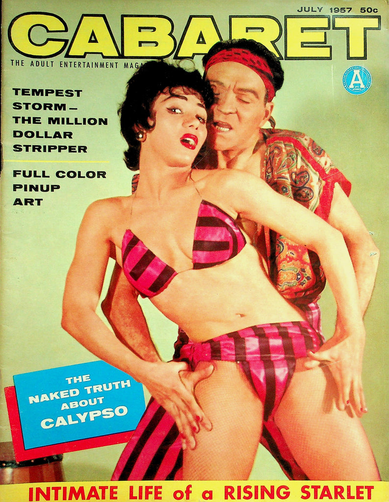 Cabaret Magazine  Tempest Storm - The Million Dollar Stripper / The Naked Truth About Calypso  July 1957    020926lmp