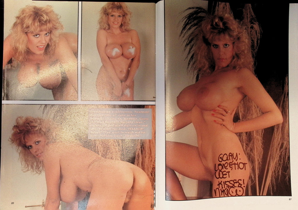 Nikki Knockers Autographed Inside Men's World Magazine Vol 2 #6 1990 w/COA  123025AMP