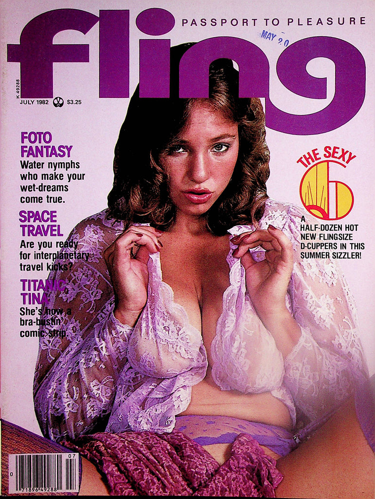 Fling Busty Magazine   Fling Girl Lacey  / The Sexy 6  July 1982   060224lm-p