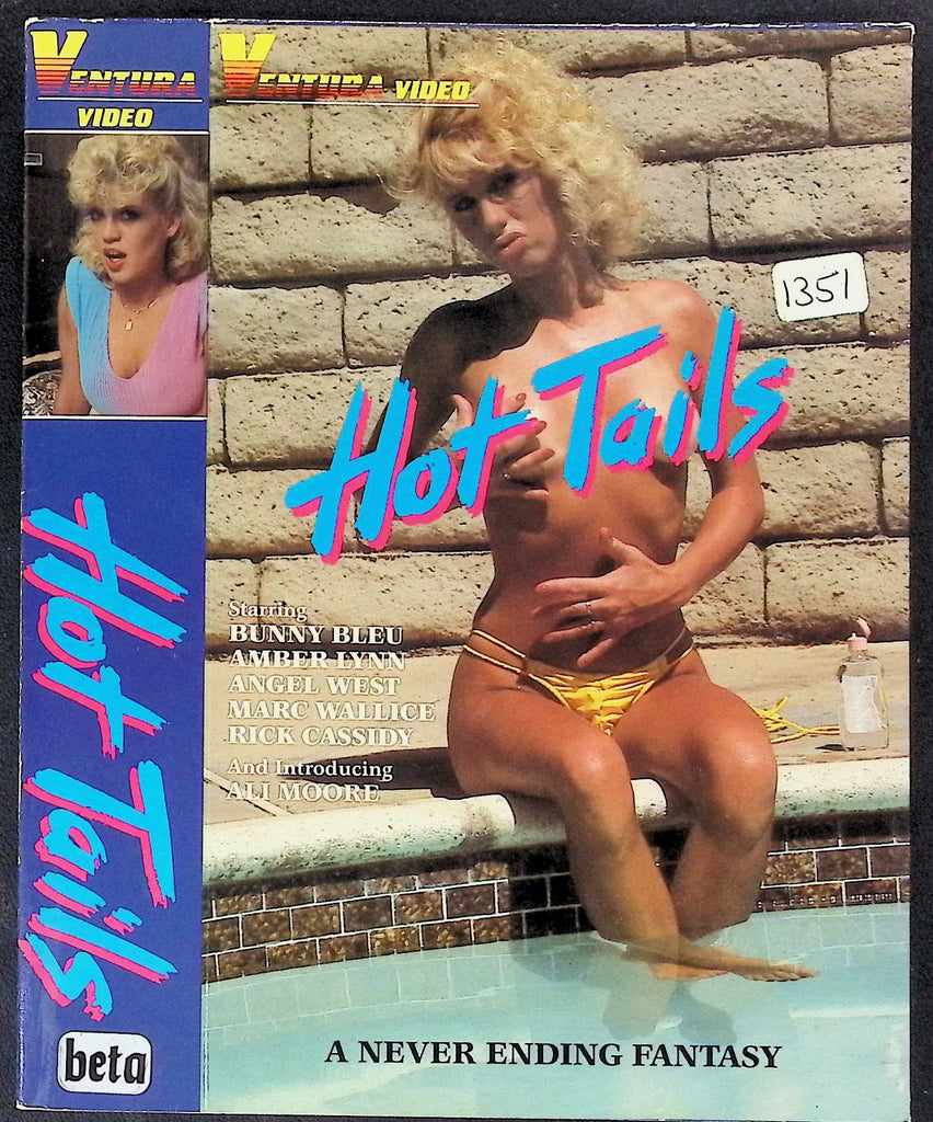 Hot Tails with Bunny Bleu Amber Lynn Angel West Adult VHS Ventura Video 051826AKVHS