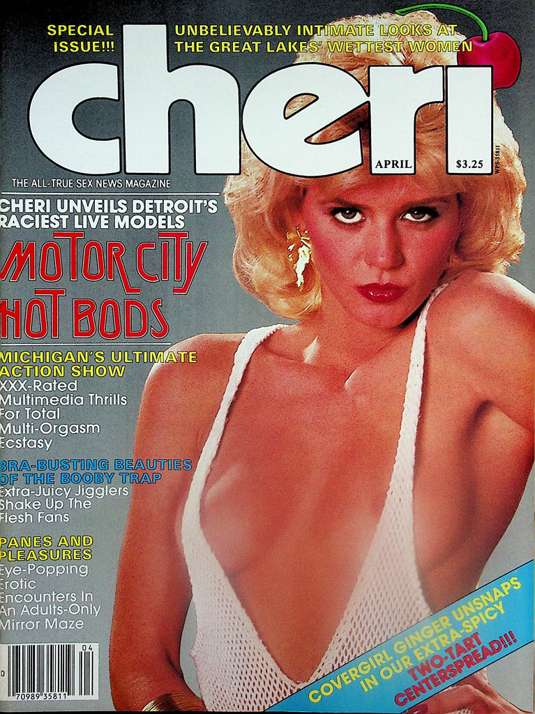 Cheri Magazine  Covergirl Ginger Lynn / Motor City Hot Bods April 1984   041125lm-p
