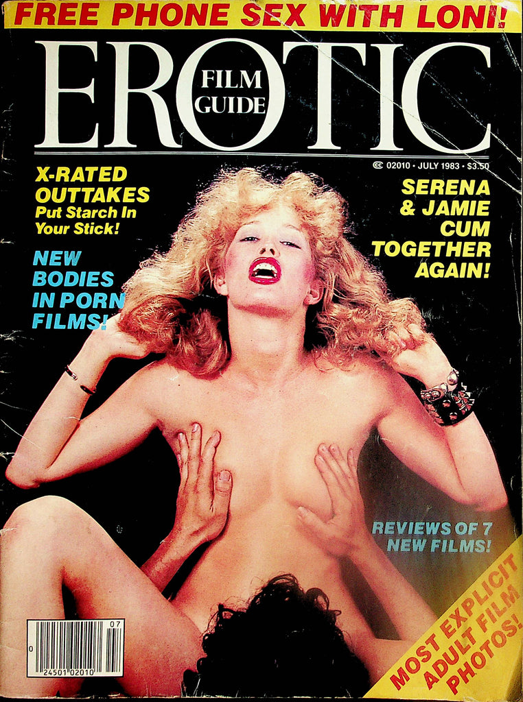 Erotic Film Guide Magazine   Covergirl Serena & Jamie Cum Together  July 1983   011025lm-p