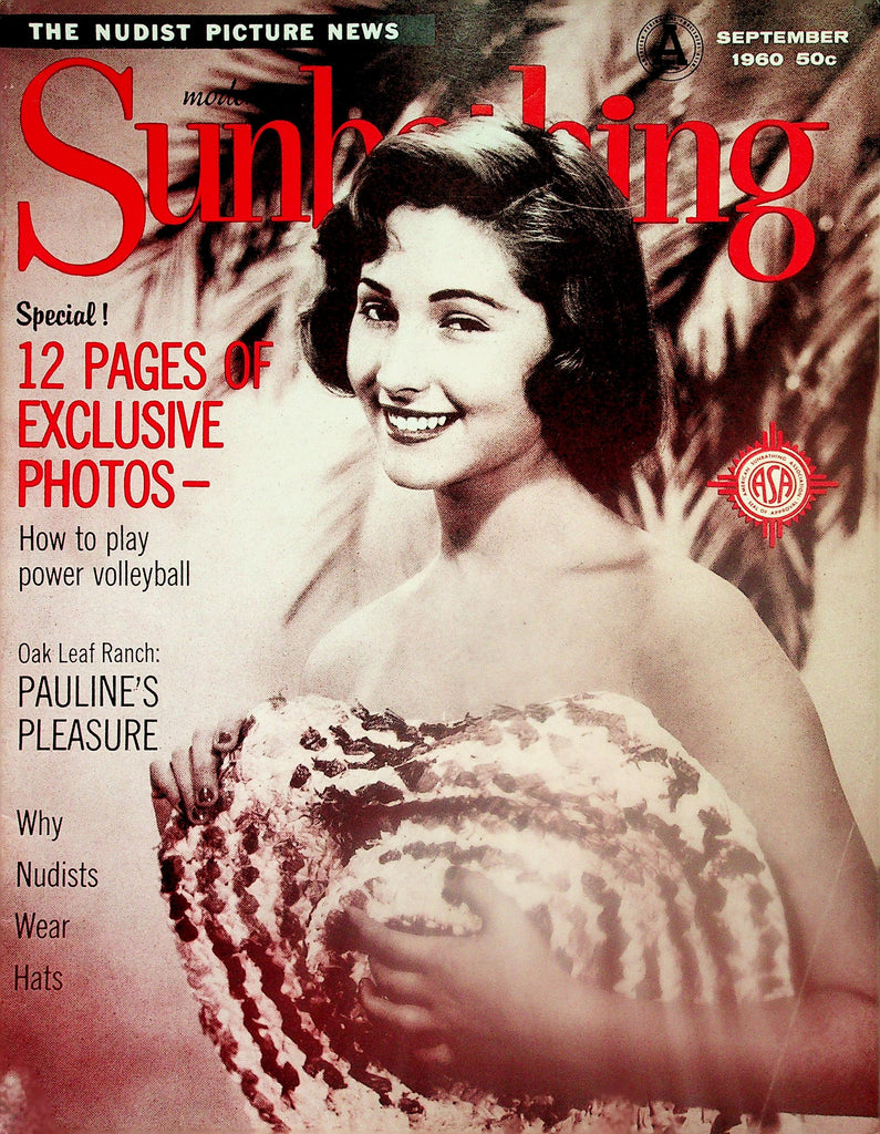 Modern Sunbathing Nudist Magazine   Special! 12 Pages Of Exclusive Photos!   September 1960   072426lmp-GSC