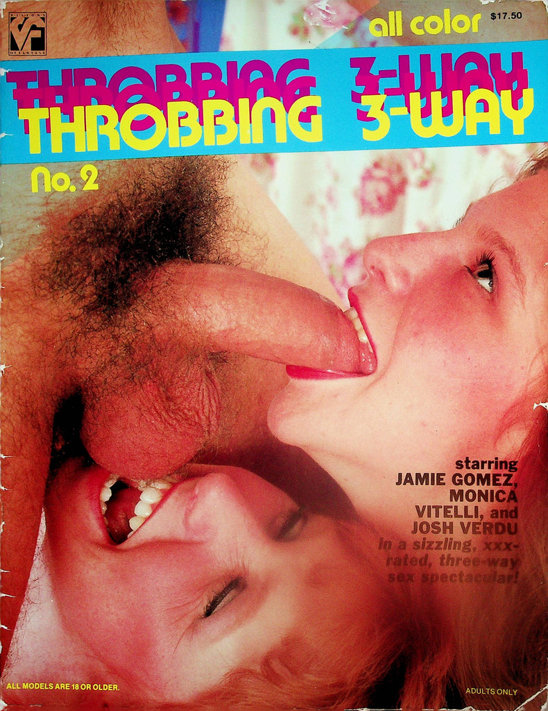 Throbbing 3-Way Magazine Jamie Gomez, Monica Vitelli and Josh Verdu  #2 1990's   071125lm-p