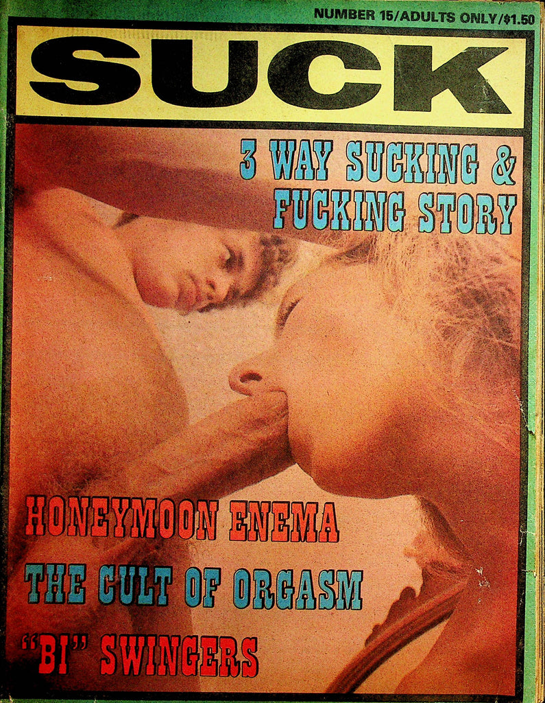 Suck Vintage Newspaper Magazine 3 Way Sucking & Fucking Story #15 1970 –  Mr-Magazine