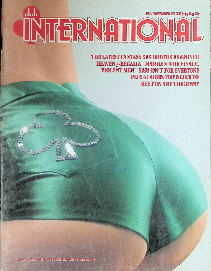 Club International Magazine November 1977 S&M for Everyone  092826LLP