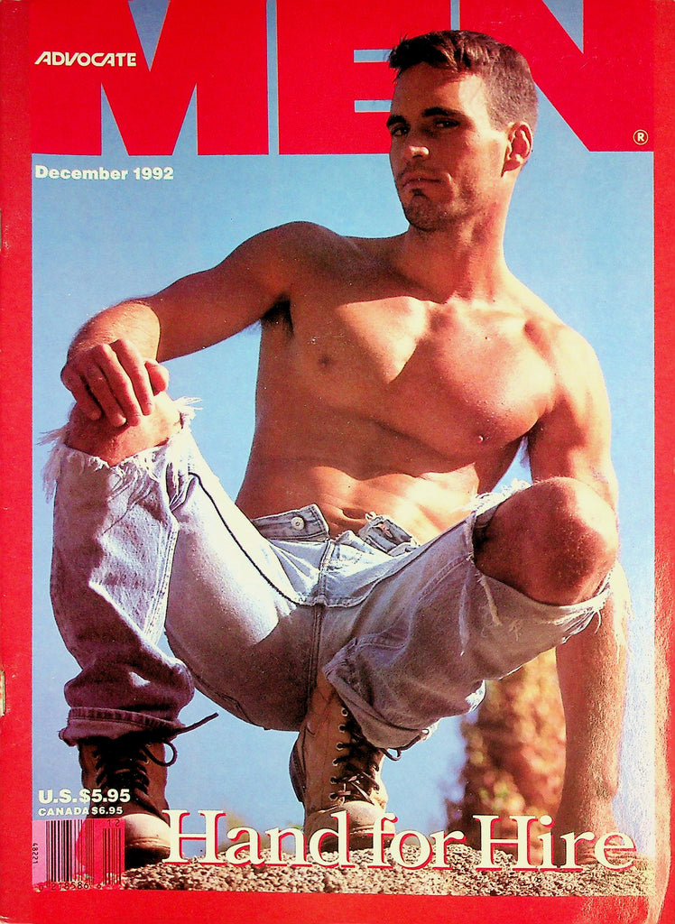 Advocate Men Gay Magazine   Hand For Hire - Cover Hunk Steve Vega   December 1992    030826lmp