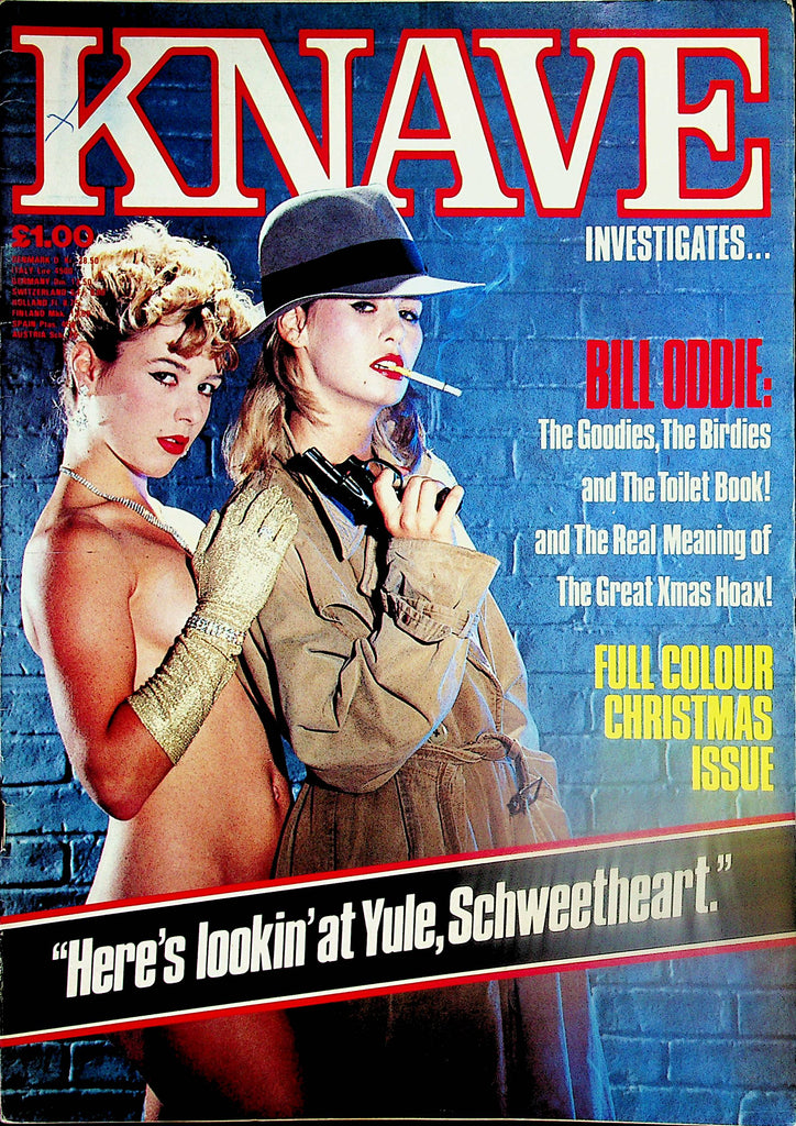 Knave Magazine  The Case Of The Undercovered Detective  1984  Christmas Issue     092324lm-p