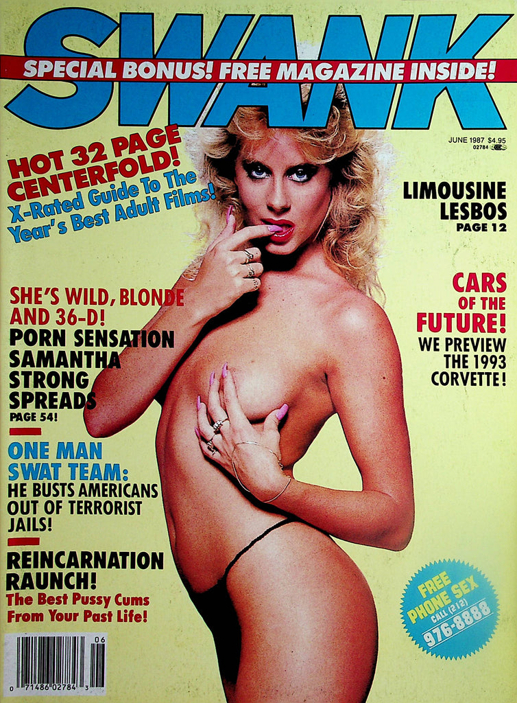 Swank Magazine  Porn Sensation Samantha Strong  June 1987  050224lm-p2