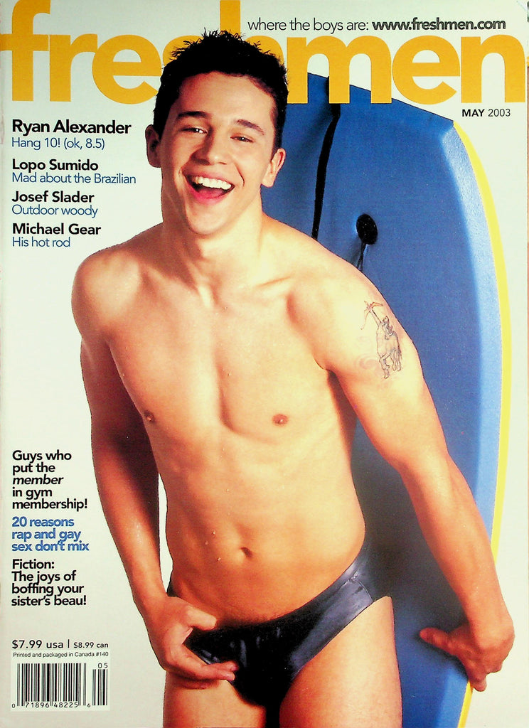 Freshmen Gay Magazine  Cover Guy Ryan Alexander  May 2003   040226lmp