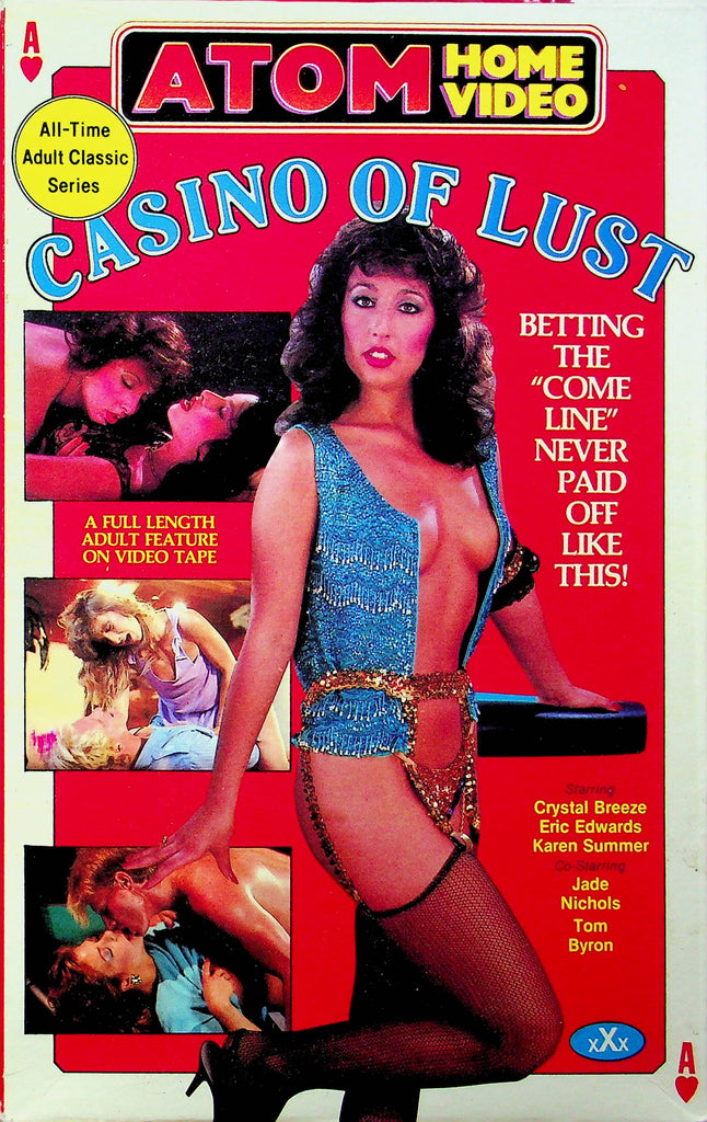 Adult VHS Movie Casino Of Lust Ft. Crystal Breeze & Eric Edwards By Atom Home Video 072423RPVHS4