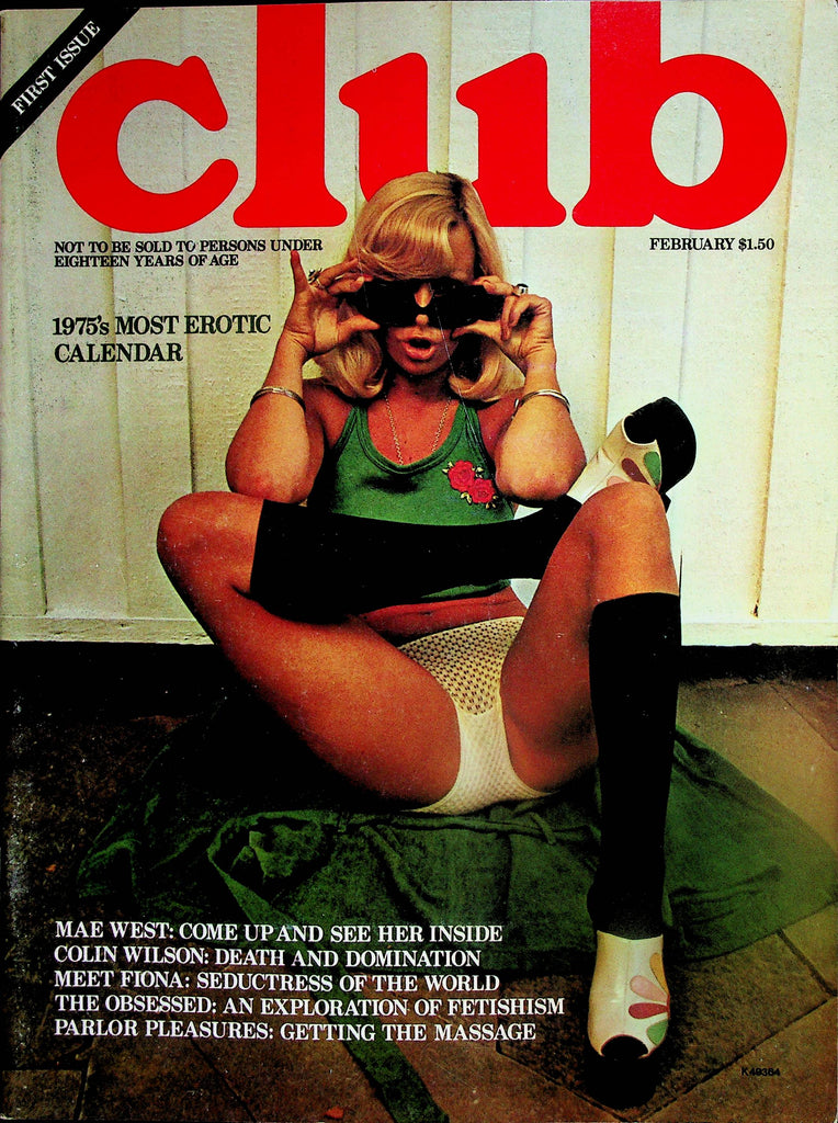 Club Magazine  First Issue!   Meet Fiona /  1975's Most Erotic Calendar February  1975 Paul Raymond 052625lm-p
