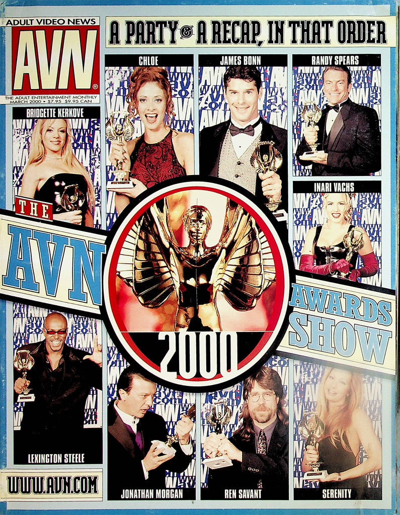 AVN Adult Video News Magazine  2000 Awards Show : Bridgette Kerkove, Chloe, Lexington Steele and More!  March 2000   062724lm-p