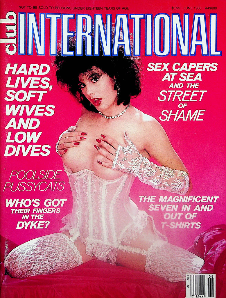 Club International Magazine  Cover & Centerfold Girl Hedda / with free Nudespaper  June 1986  031725lm-p