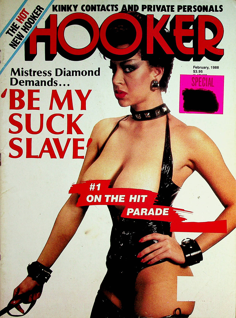 Hooker Magazine   Mistress Diamond Demands 'Be My Suck Slave'  February 1988   071823lm-p2