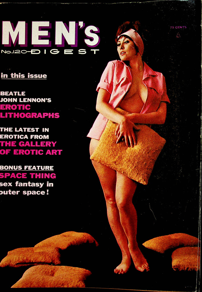 Men's Digest Magazine   Beatle John Lennon's Erotic Lithographs  #120  1970    061623lm-p