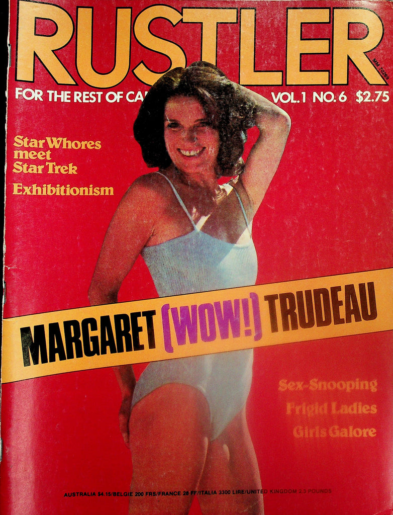 Rustler Magazine  Margaret Trudeau / Star Whores Meet Star Trek  vol.1 #6  1970's   111825lm-p