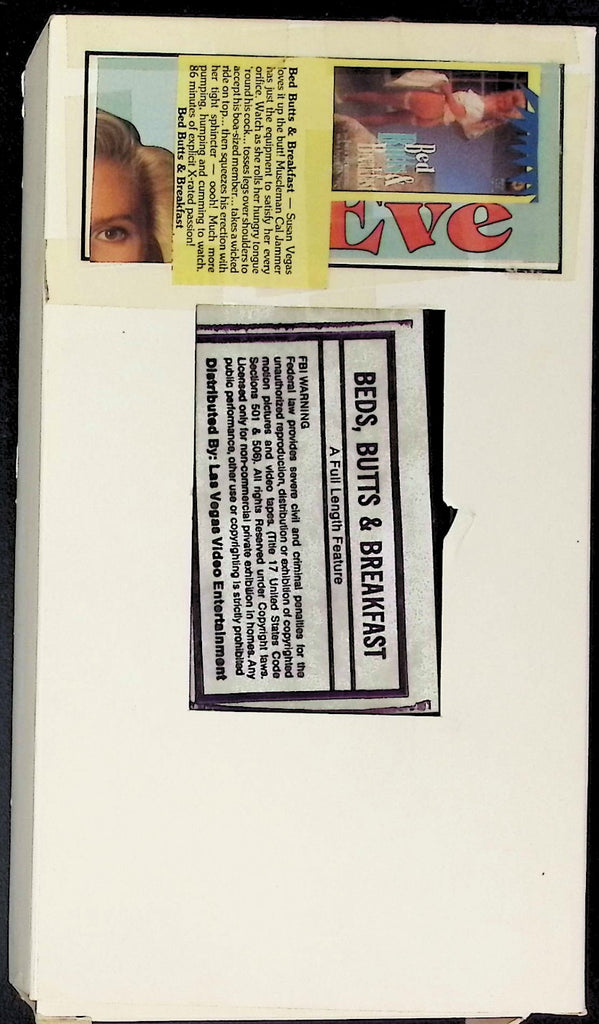 Beds Butts & Breakfast Adult VHS Las Vegas Video 102425AKVHS2