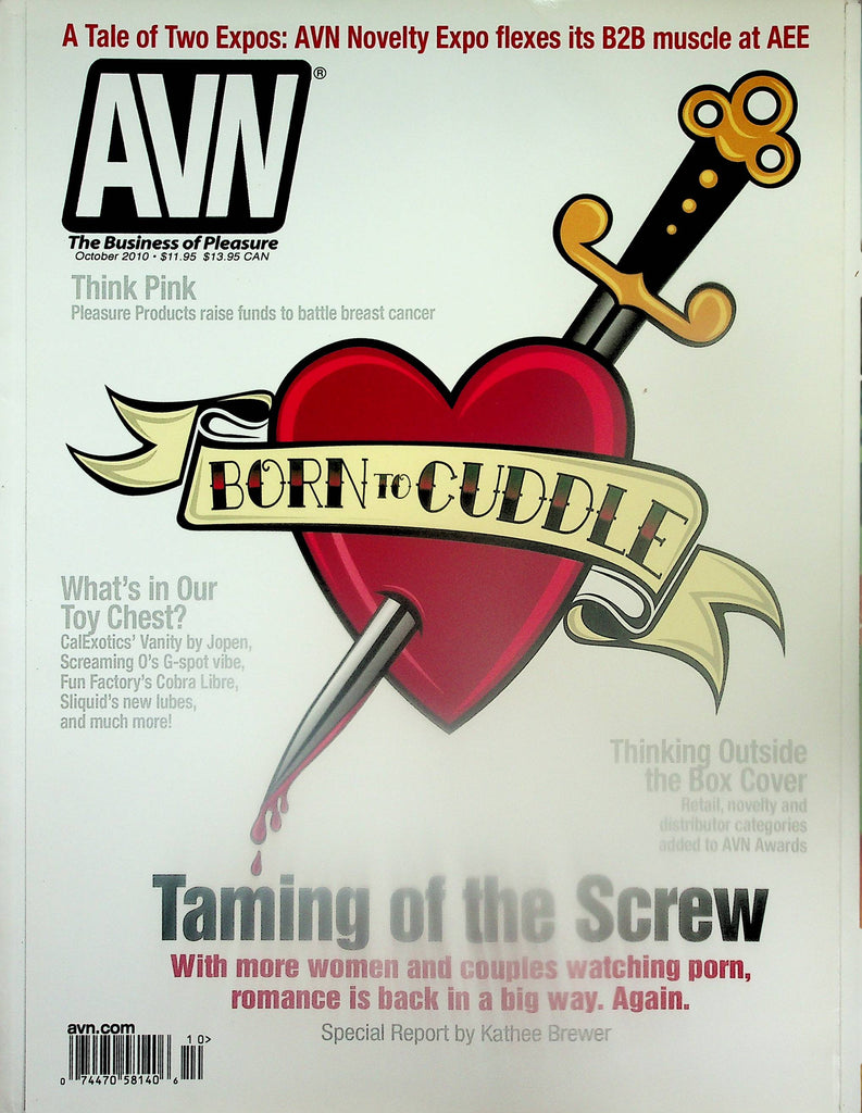 AVN Adult Video News Magazine Born To Cuddle - Taming Of The Screw   October 2010   102825lm-p