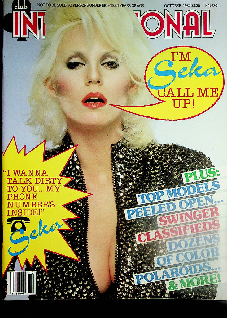 Club International Magazine  Seka / Ella  October 1982      Paul Raymond       033124lm-p