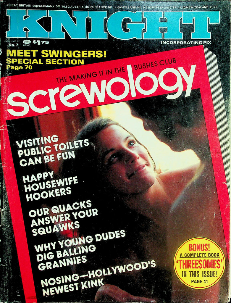 Knight Magazine   Screwology / Happy Housewife Hookers  # 7 1978  040326lmp