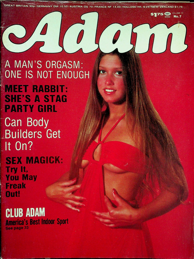 Adam Magazine Mans Orgasm: One Is not Enough / Stag Party Girl vol.22 #7  1978  010226lmp
