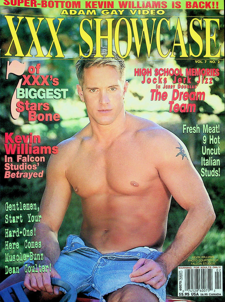 Adam Gay Video XXX Showcase Magazine Cover Guy Kevin Williams  vol.7 #2  August 1999   011026lmp